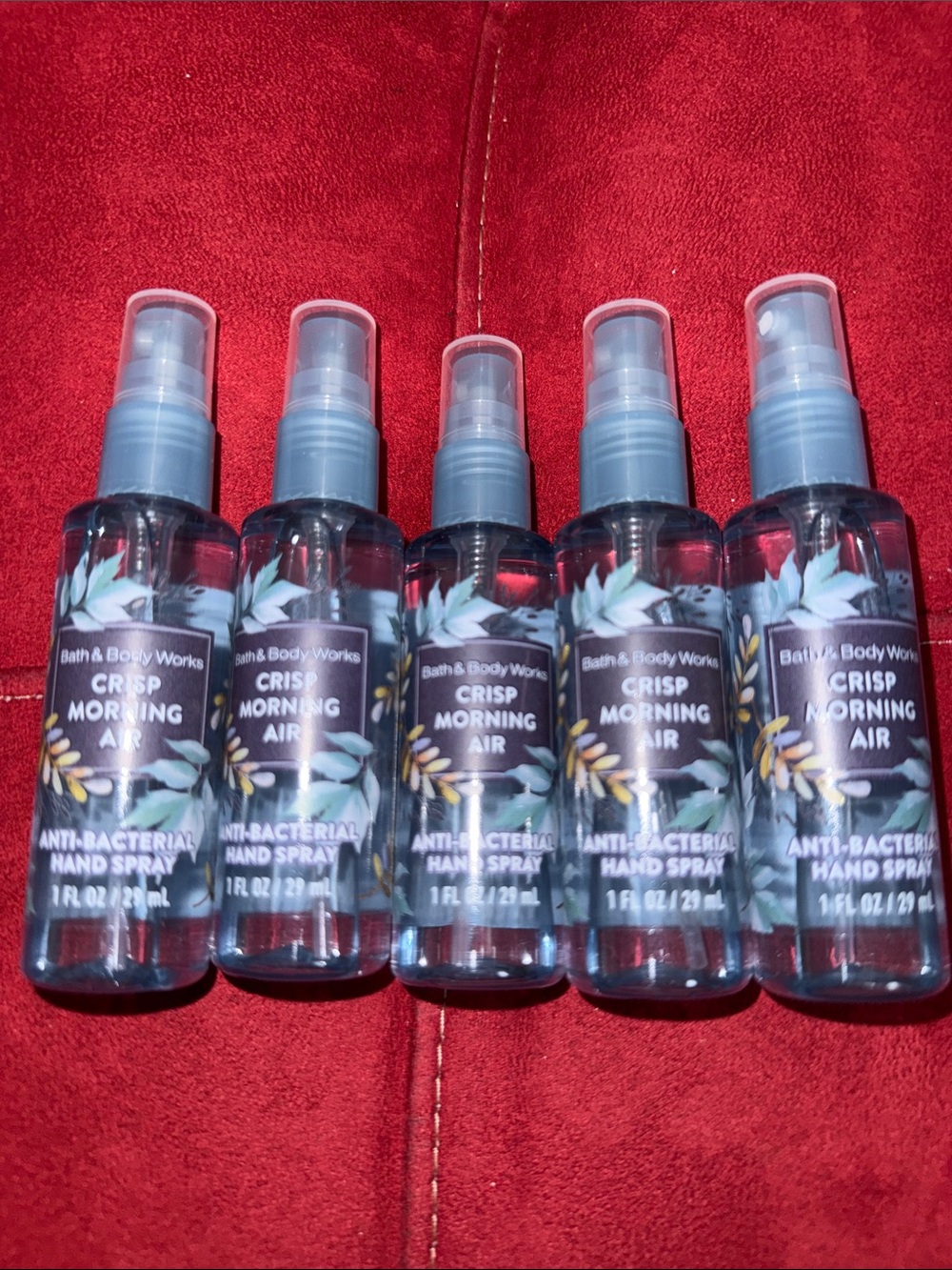 BBW 5pc Crisp Morning Air Antibacterial hand spray